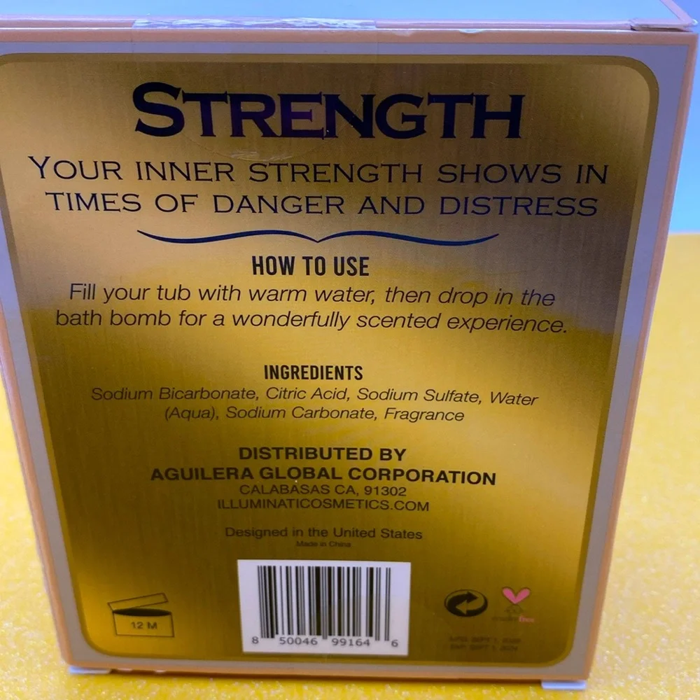 Illuminati Strength Tarot Card Bath Bomb Strength Vanilla Scented